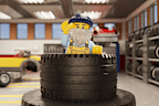 Is LEGO the world's largest  tyre manufacturer? It sure is, producing 300 million tyres annually. You might expect the holder of that title to be Bridgestone of Micheline but when you take into account that LEGO ﻿manufactures millions of tiny tyres for their construction sets it starts to make sense. 