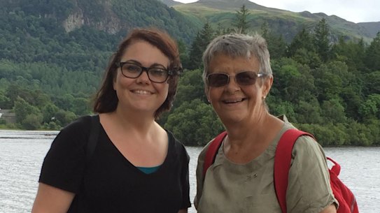 Sarah Mitchell (left) and her mother Wendy.