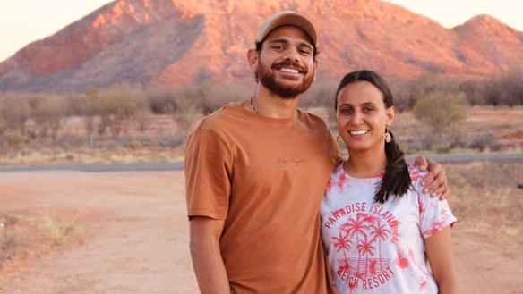 Cyril Rioli and Shannyn Ah Sam-Rioli.