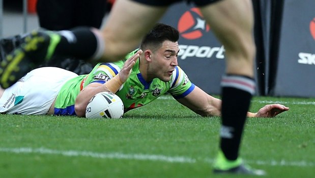 Nick Cotric scored his third try of the season against the Sharks. 