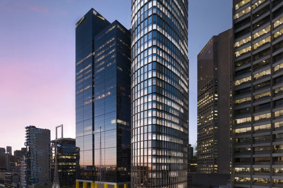The embodied carbon-neutral office tower 51 Flinders Lane.