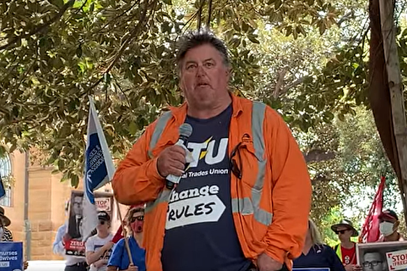 ETU president Glen Potter in 2020.