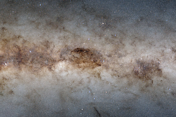 The galactic plane of the Milky Way.