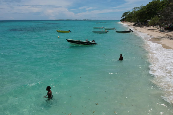 The island of Masig in the Torres Strait is threatened by the effects of climate change.