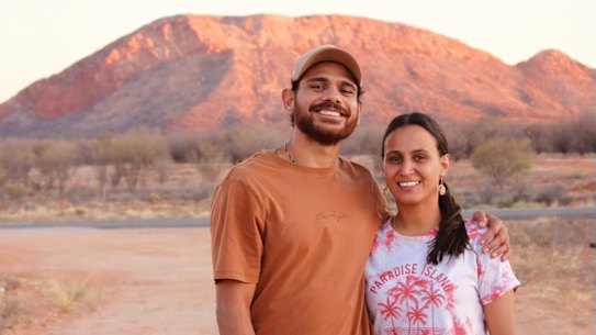 Cyril Rioli and Shannyn Ah Sam-Rioli.