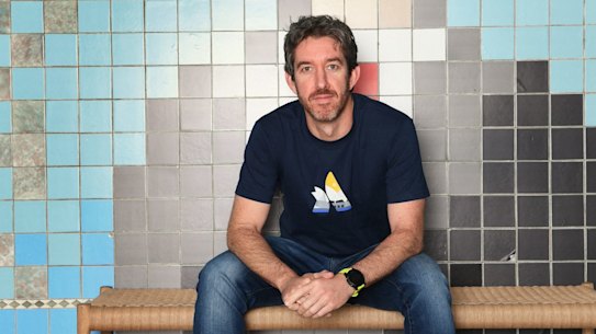 Scott Farquhar in the Atlassian offices in Sydney. He is the co-founder and co-CEO of Atlassian. Photo by Peter Braig. 31 October 2017.