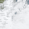The weather event as captured on the Himawari satellite on Tuesday afternoon.