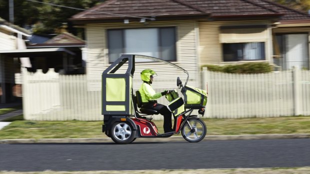 Australia Post has introduced electric tricycles as part of its push to revive the company.