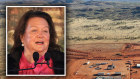 Gina Rinehart has a 10 per cent stake in Arafura Rare Earths, which is building the Nolans rare earths project in the Northern Territory.