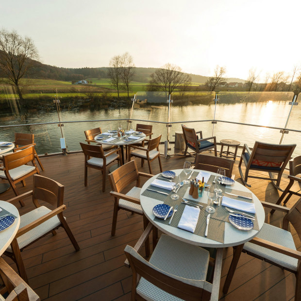 The Aquavit Terrace on the Viking’s Longship.