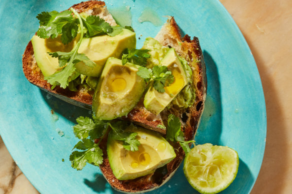 Bill Granger’s avocado on toast.