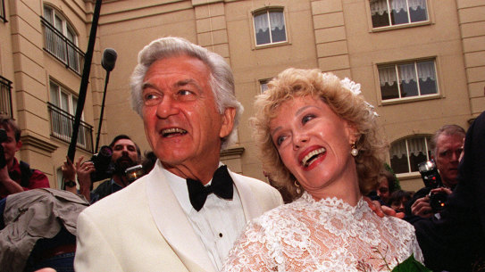 Bob and Blanche on their wedding day in 1995.