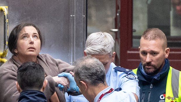 Erin Patterson arrives at court on Monday.