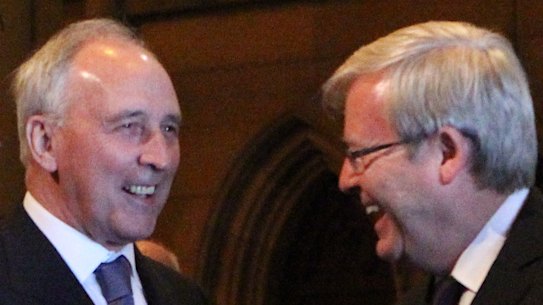Paul Keating and Kevin Rudd