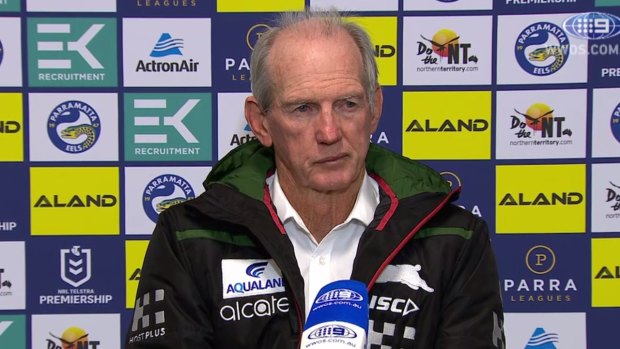 Wayne Bennett was not happy with Sam Burgess or the Rabbitohs' performance.