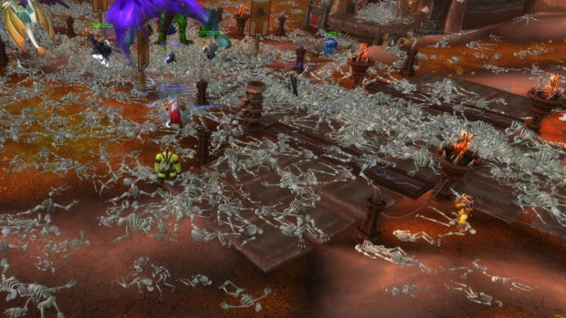 Carnage during the height of the corrupted blood plague.