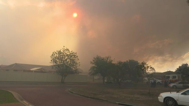 Parts of the city have been blanketed in dark smoke due to the fire.