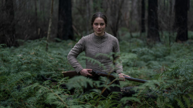 Aisling Franciosi as Clare in The Nightingale. 