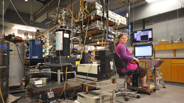 PhD student Jennifer Morton, a co-author of the new study, in the lab at the Australian National University.