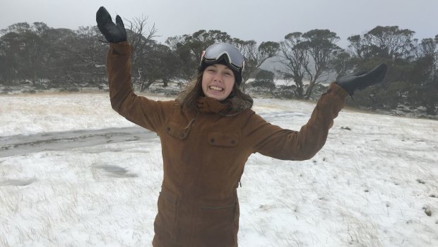 The temperature dropped to minus 2 degrees at Perisher at the weekend, bringing 10cm of snow to the ski resort. 