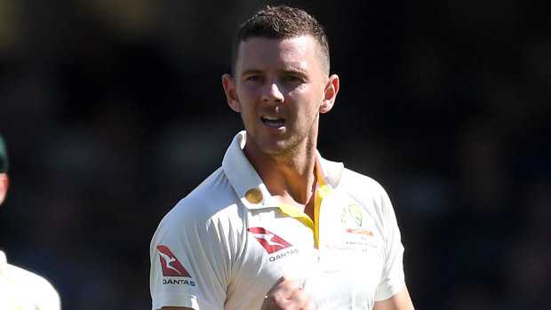 Test star Josh Hazlewood did the damage as NSW bowled out South Australia to seal victory in the Sheffield Shield on Monday.