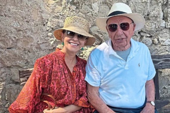 Rupert Murdoch and Elena Zhukova.