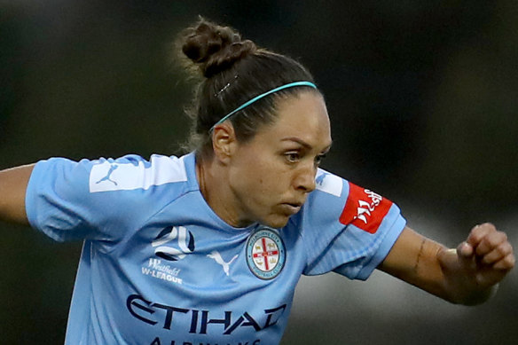 Kyah Simon's early strike was the difference in Melbourne City's win over Adelaide United.