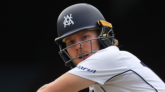 Will Pucovski in action for Victoria in February.