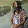 Bharat Sundaresan in the cricket commentary box.