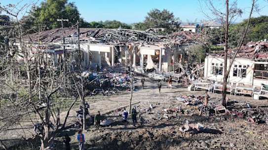 Myanmar’s military killed and injured dozens of people in an airstrike on Mrauk U hospital in Rakhine state. 