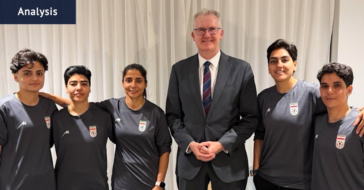 Burke’s celebration of Iranian players’ asylum now looks more like an own goal