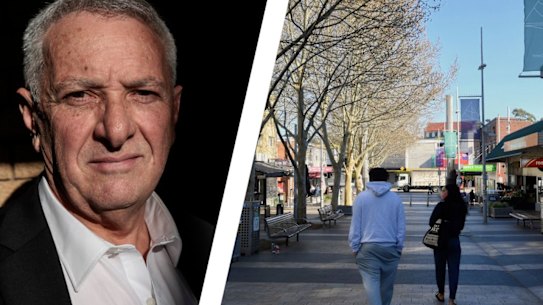 Michael Podgoetsky and Sydney in lockdown.