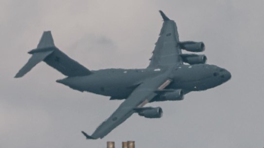 RAAF flyover of Brisbane on Thursday, September 4, 2025 ahead of Riverfire.