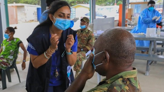 Medical staff of Papua New Guinea’s Defence Force are being trained to deal with the nation’s COVID-19 outbreak. 