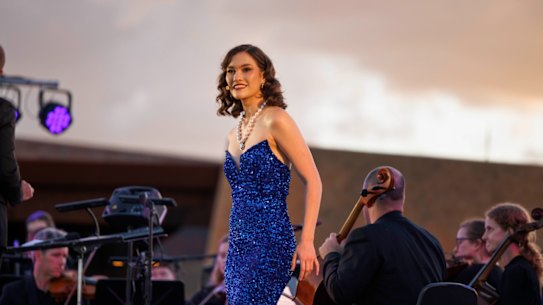 Soprano Nina Korbe has ancestry in the region where the Festival of Outback Opera takes place.