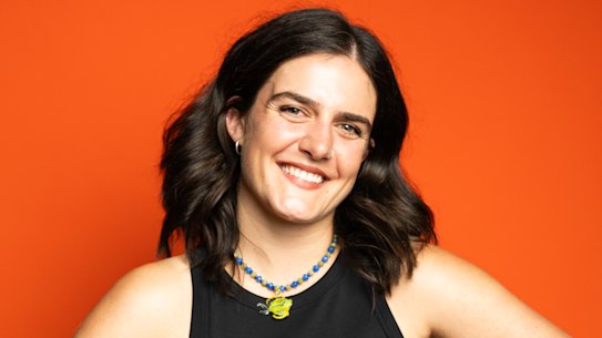 Inaugural award winner Nicole Sharrad at The Age Good Food Guide Awards in 2025.