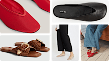 Flat shoes that aren’t thongs to shop