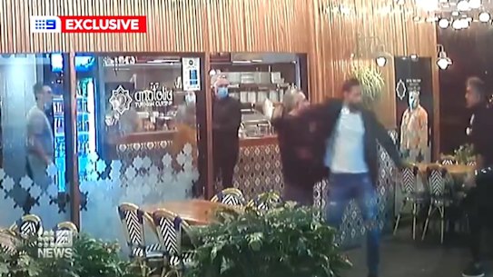 A couple allegedly attacked the owner of a restaurant after they refused to check-in to the Central Coast venue with a QR code.