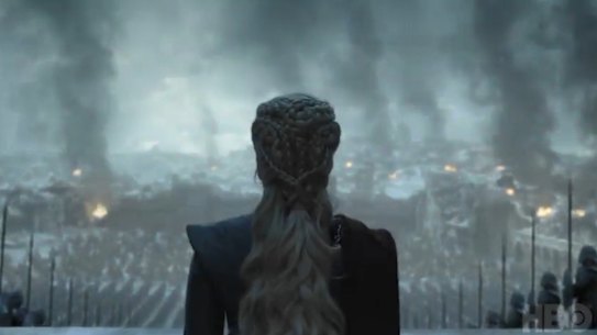 The teaser trailer for the final episode of 'Game of Thrones'.