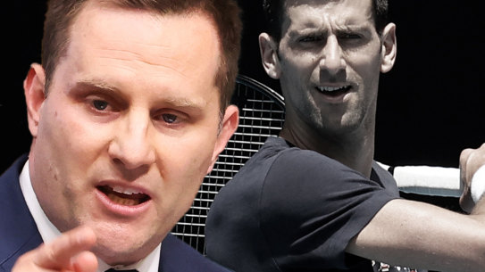 Alex Hawke, the man who holds Novak Djokovic’s hopes of winning a 10th Australian Open.