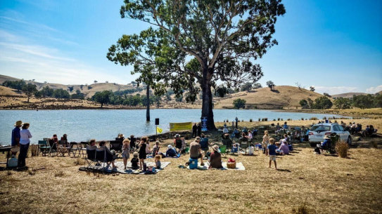 The ‘Living Free’ event which promoted sovereign citizen ideology held at Wappan Station on March 25.