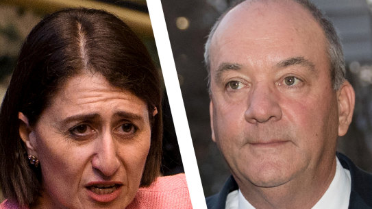 Premier Gladys Berejiklian and former MP, Daryl Maguire.