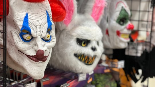 Items like Halloween monster masks are big sellers.