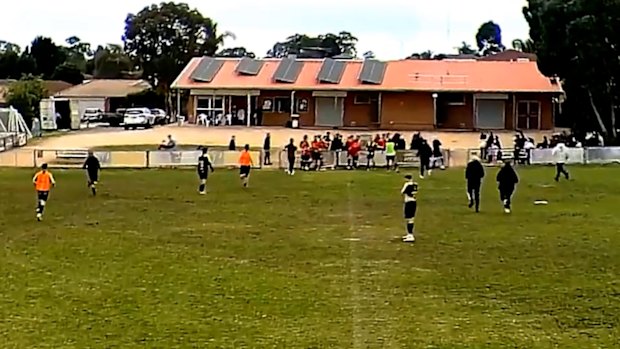 Police are investigating a violent assault that occurred at a soccer match in Mill Park on July 6, which left a player with a fractured spine.
