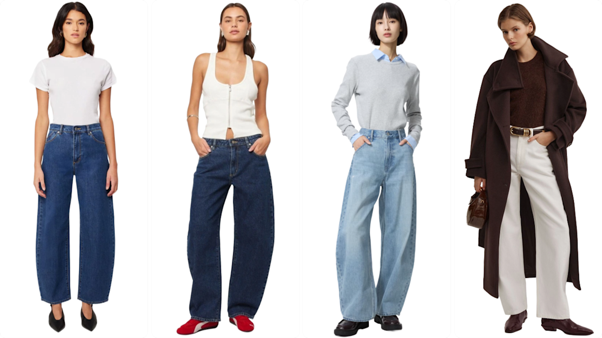 Our favourite barrel jeans right now
