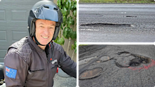 Potholes mean Stewart may give up his beloved motorcycle rides for good.