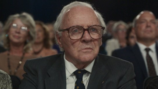 Sir Antony Hopkins plays Nicholas Winton, who as a young man rescued child refugees from Prague during World War II, in One Life.
