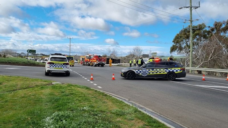 Fears for children after school bus rollover near Geelong