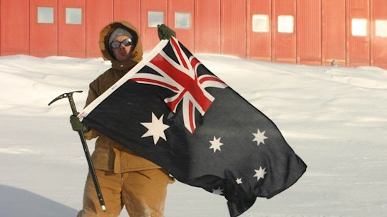 An Australian engineer in Antarctica.