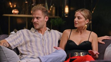 Domenica Calarco (right) confronted Olivia during Sunday night’s committment ceremony epiosde of MAFS.